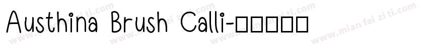 Austhina Brush Calli字体转换